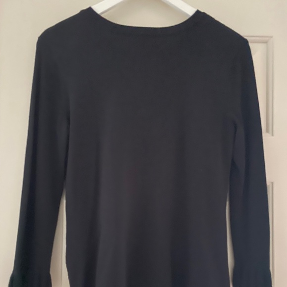 Karl Lagerfeld Paris Black Nedvia Lace Mix Lightweight Sweater Top - Size XS - Picture 3 of 8